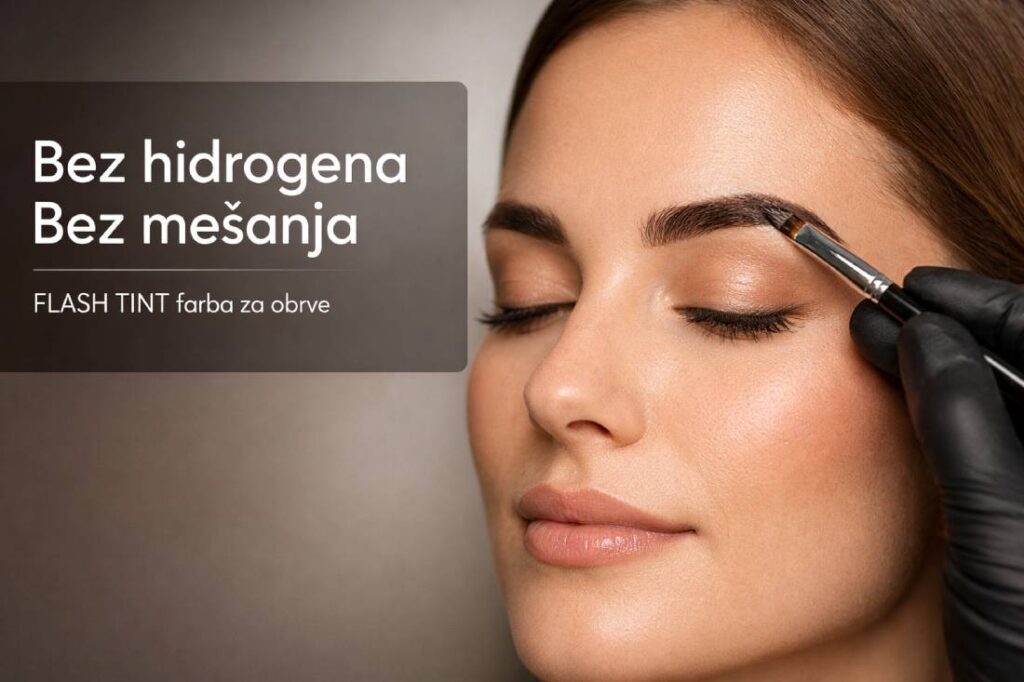 FLASH TINT farba za obrve bez hidrogena – profesionalno farbanje obrva bez mešanja i oksidatora