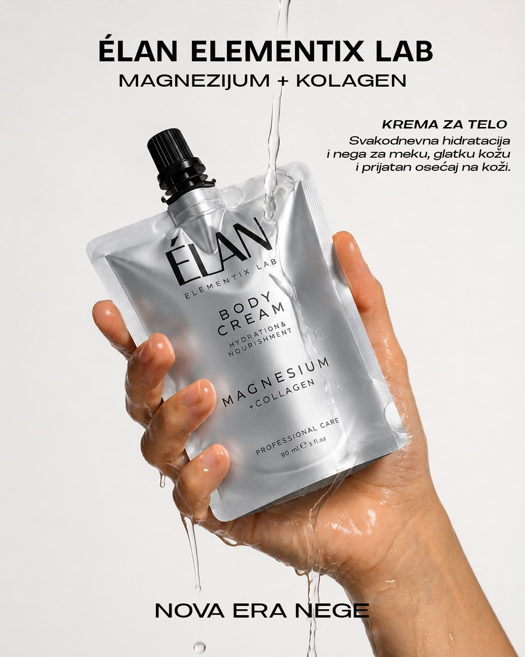 ÉLAN ELEMENTIX LAB Magnesium + Collagen krema za telo, 90 ml ÉLAN ELEMENTIX LAB Magnesium + Collagen krema za telo, 90 ml - Slika 4