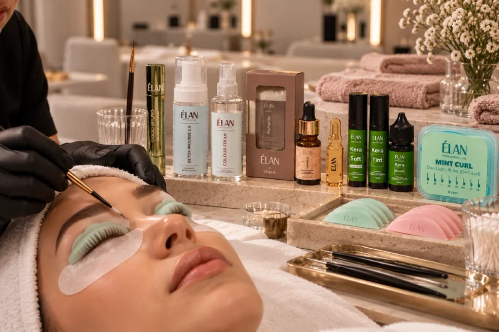 korejski lash lift elan set
