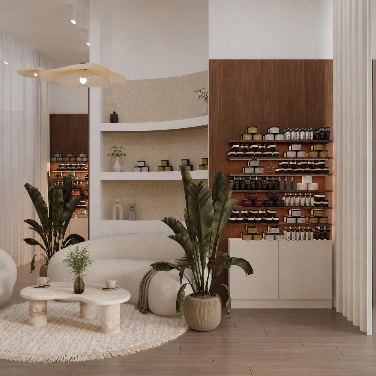 Prodajni deo Unix Cosmetics shop-a